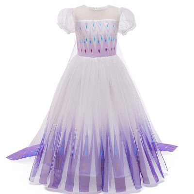 Suknia Elsa Frozen 2 biało-fioletowa
