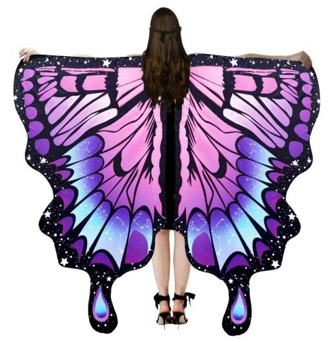 Skrzydła motyla duże fioletowe