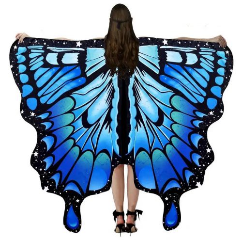 Skrzydła motyla duże niebieskie