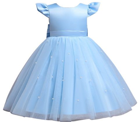Sukienka perełki błękitna 110